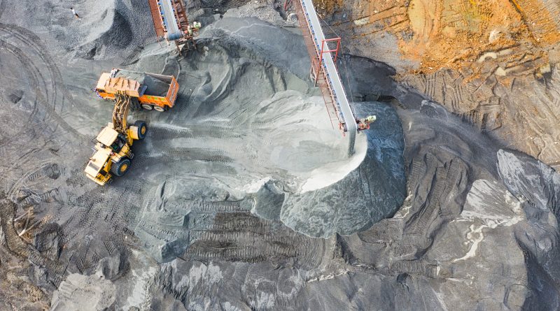 Photo of a truck on a mining field