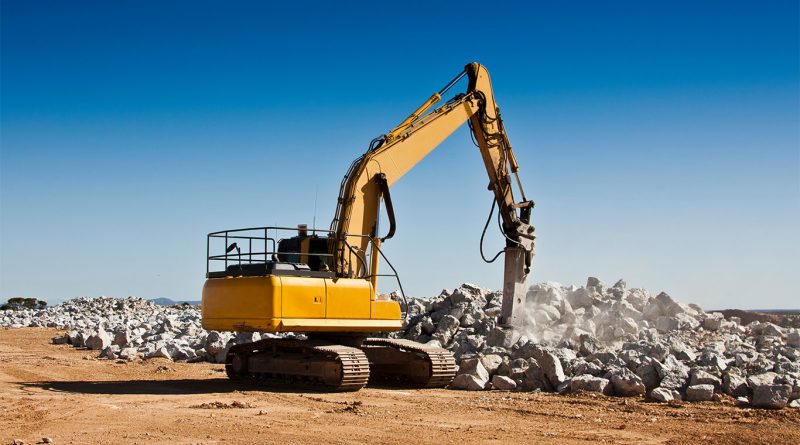 Image of a construction vehicle at a mining site to support Bradda Head lithium image