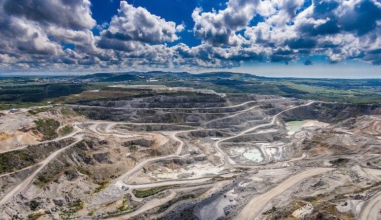 Open-cast mine