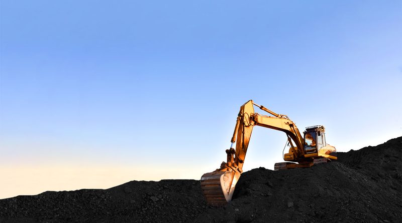 Mining site with digger to support De Grey Mining article
