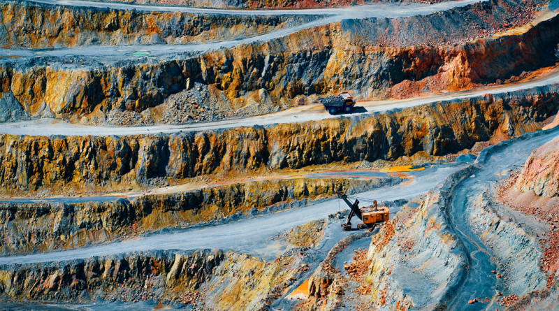 Open pit gold and copper mine