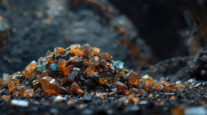 Illustration showing lithium copper rare earths nickel graphite and uranium linked to US resource security